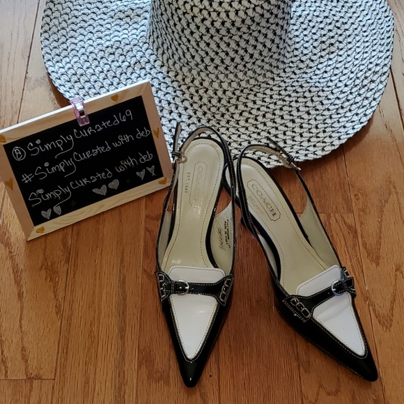Coach Shoes - COACH--patent leather heels